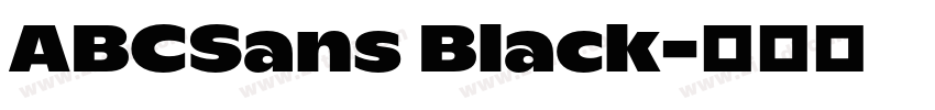 ABCSans Black字体转换